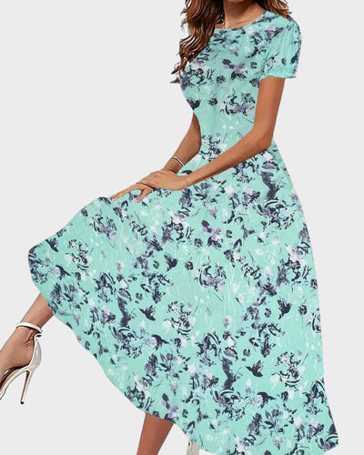 Paige | Women's Floral Dress with Crew Neck