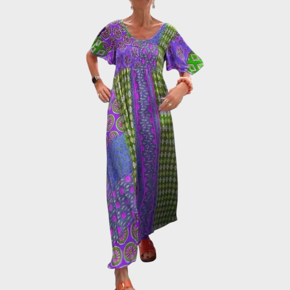 Cecelia | Paisley Print Maxi Dress