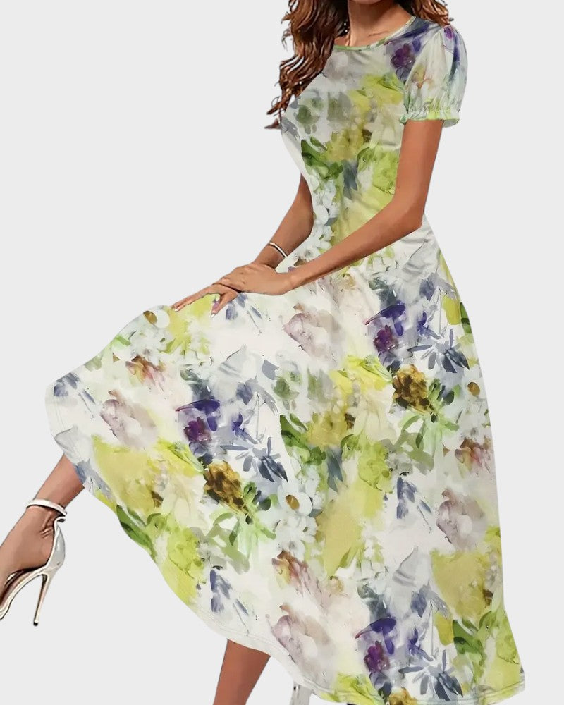 Paige | Women's Floral Dress with Crew Neck