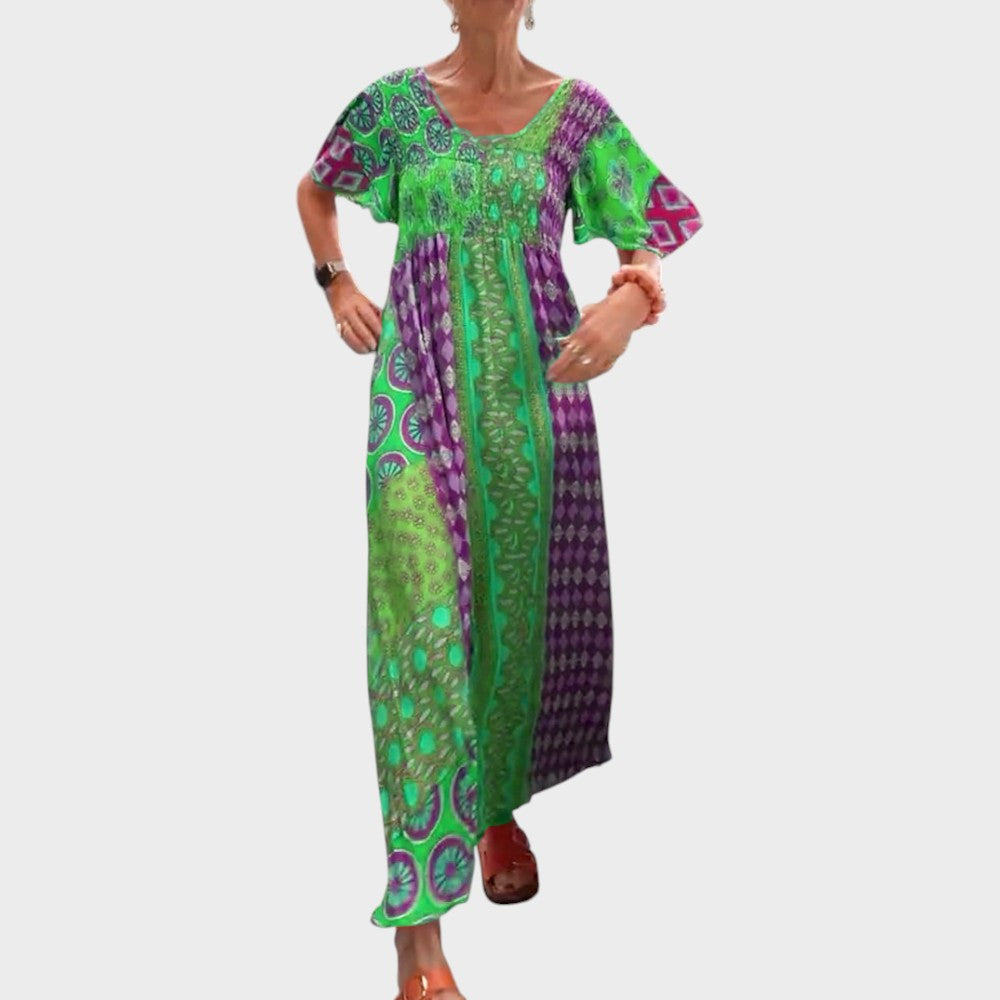 Cecelia | Paisley Print Maxi Dress