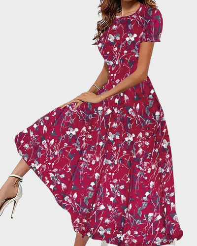 Paige | Women's Floral Dress with Crew Neck