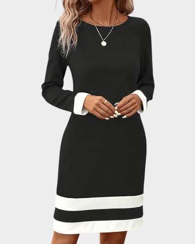 Ruth | Women's Dress with Contrast Trim