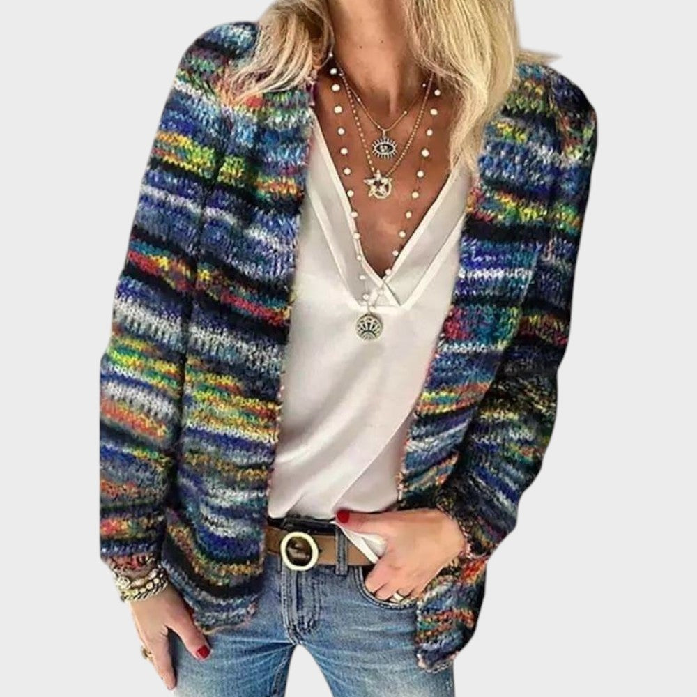 Bella | Multicolored Knitted Cardigan