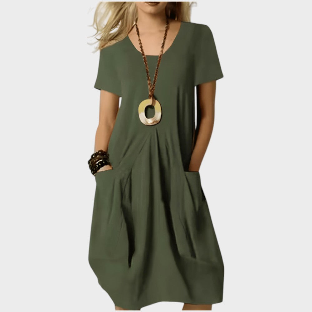 Adelaide | Elegant Flowing Midi Dress