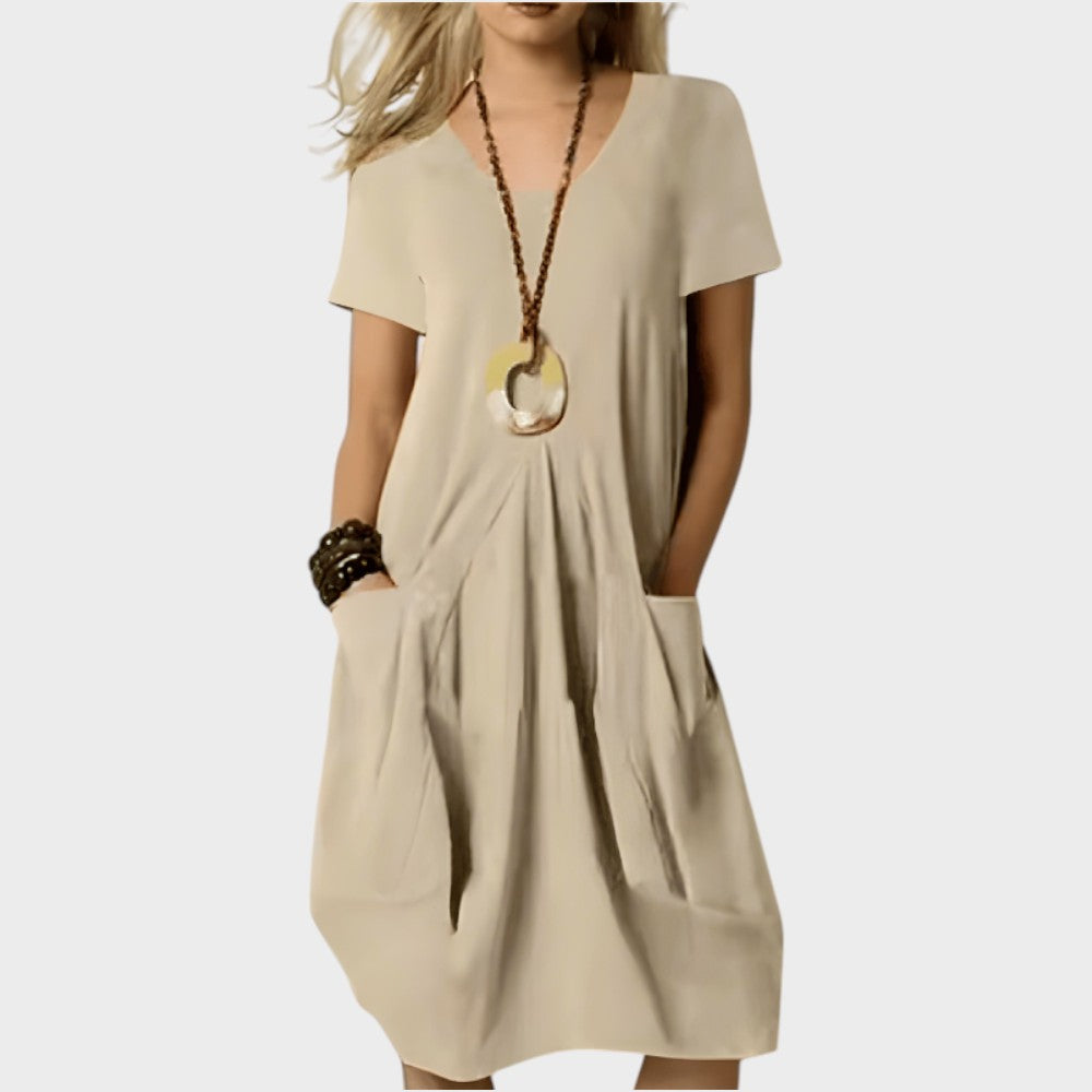 Adelaide | Elegant Flowing Midi Dress